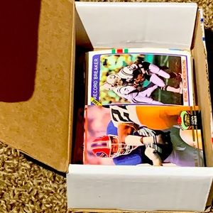 Small lot of football cards that came from storage auction!!